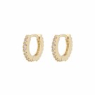 SNÖ OF SWEDEN - Mayfair Small Ring Earrings Gold/Clear thumbnail