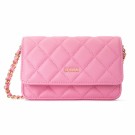 DARK Leather Quilted Mini Bag Bubblegum Pink thumbnail