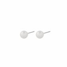 SNÖ OF SWEDEN - Laney Pearl Earrings Silver/White 6mm thumbnail