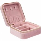 DARK Velvet Jewellery Box Mini Light Rose thumbnail
