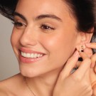 SNÖ OF SWEDEN - Brooklyn Small Earrings Gold/Clear thumbnail