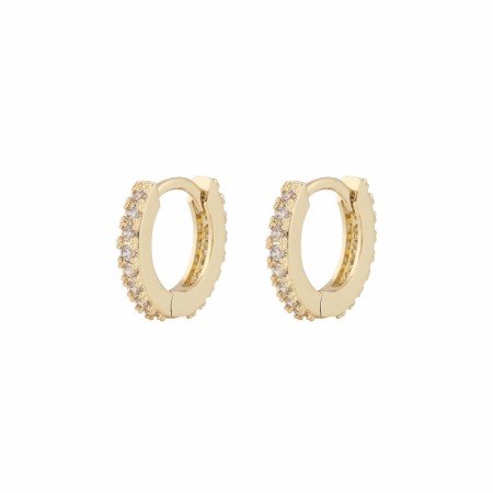 SNÖ OF SWEDEN - Mayfair Small Ring Earrings Gold/Clear