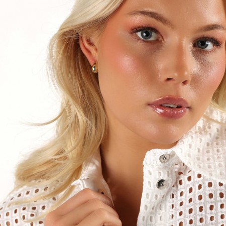 SNÖ OF SWEDEN - Yenni Mini Earrings Plain Gold