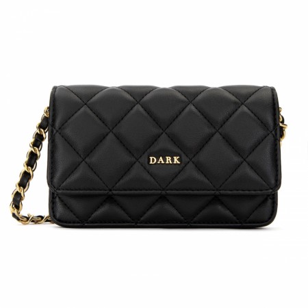 DARK Leather Quilted Mini Bag Black