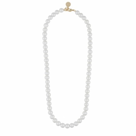 SNÖ OF SWEDEN - Laney Small Pearl Necklace Gold/White