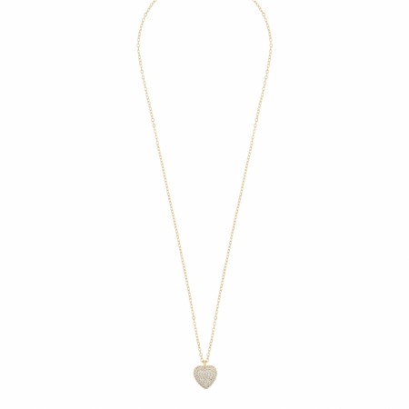 SNÖ OF SWEDEN - Sanne Heart Pendant Necklace 42 cm Gold/Clear 
