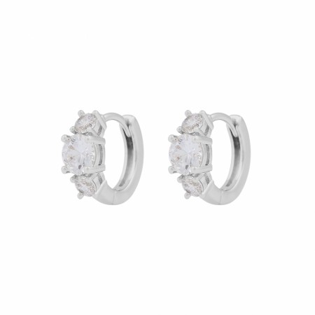 SNÖ OF SWEDEN - Jen Stone Ring Earrings Silver/Clear