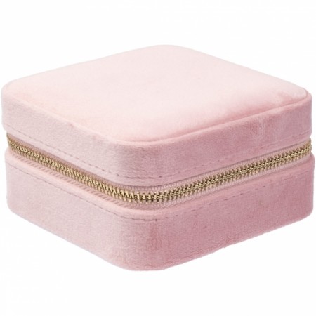 DARK Velvet Jewellery Box Mini Light Rose