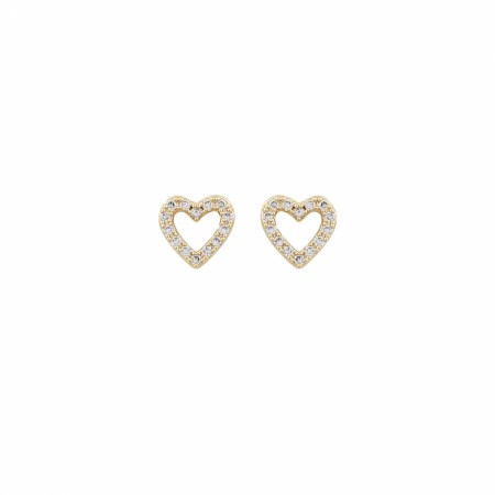 SNÖ OF SWEDEN - Valentina Small Earrings Gold/Clear