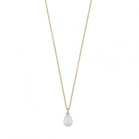 SNÖ OF SWEDEN - Lucy Drop Pendant Necklace Gold/White