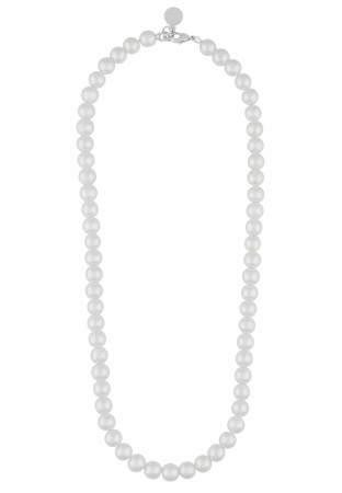 SNÖ OF SWEDEN - Laney Small Pearl Necklace Silver/White