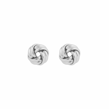 SNÖ OF SWEDEN - Soap Knot Earrings Plains Silver 