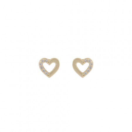 SNÖ OF SWEDEN - Brooklyn Small Earrings Gold/Clear